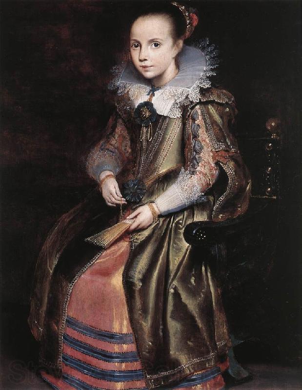 VOS, Cornelis de Elisabeth (or Cornelia) Vekemans as a Young Girl re Norge oil painting art